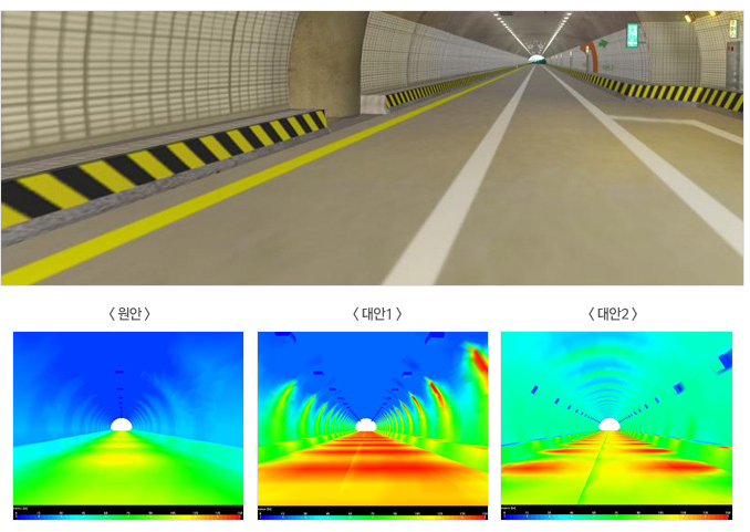 터널내부 조도 분석